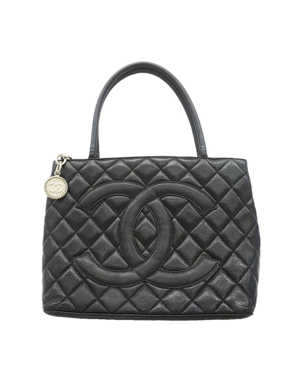 Chanel Medallion Tote Quilted Caviar #375648C20B